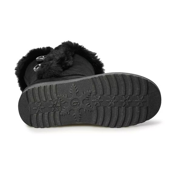 new w box! Faux-Fur Winter Boots, So Women's Abigail, Size 10 - Picture 5 of 6